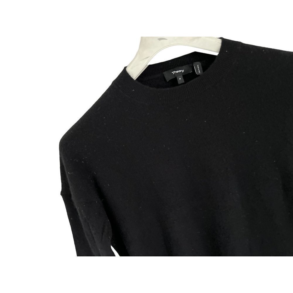 THEORY 100% Cashmere Crewneck High-Low Pullover Sweater - Med